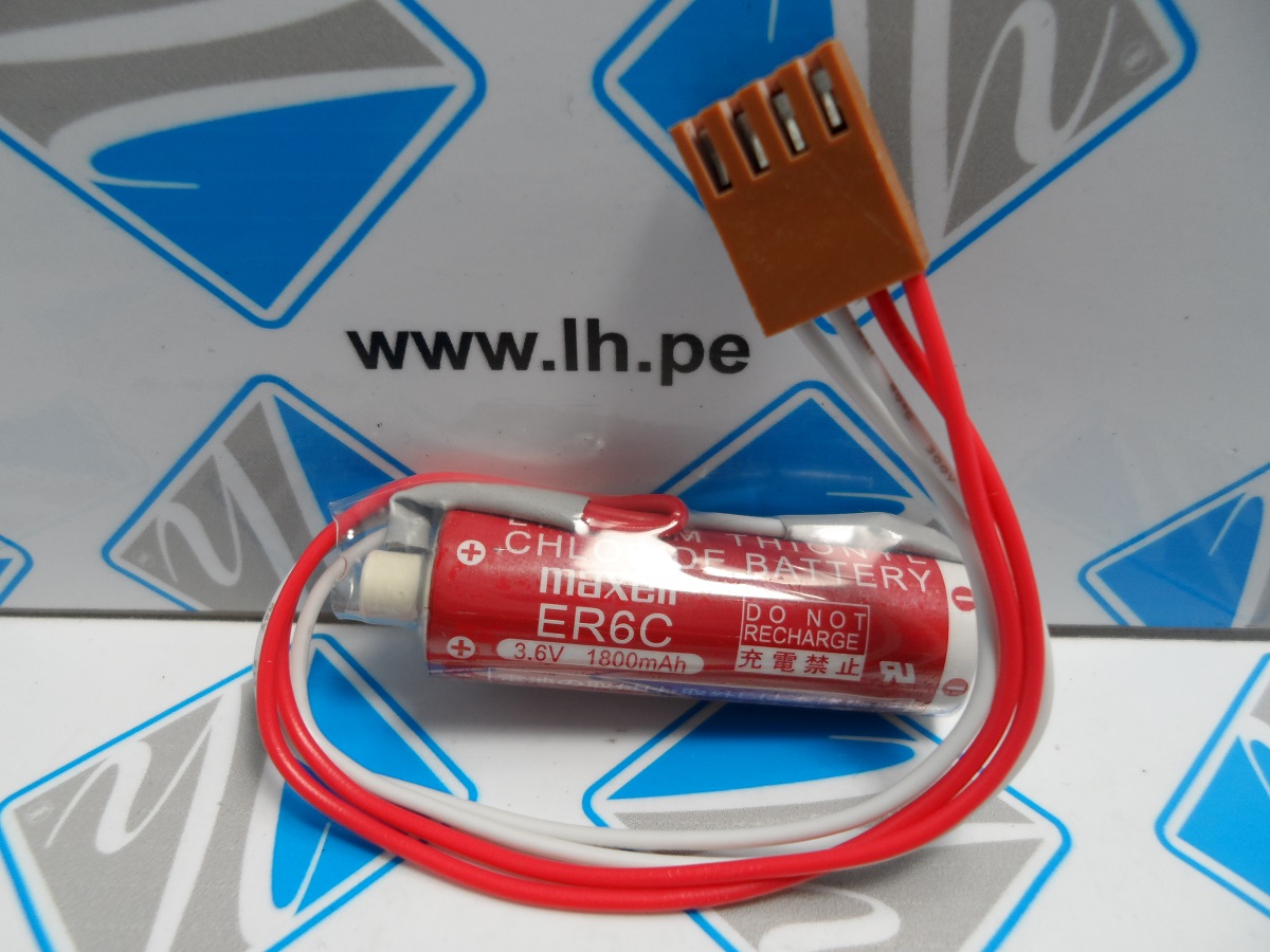 ER6C+4PJAE      Batería Lithium 3.6V, AA, 1800mAh